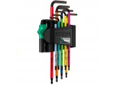 Набор Г-образных ключей WERA 967 SPKL/9 TORX® BO Multicolour BlackLaser 073599