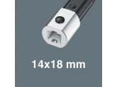 Ключ WERA Click-Torque XP 4 динамометрический предустановлен 20 Нм, для насадок 14x18 мм, 20-250 Нм, 457 мм 075673
