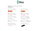Набор насадок WERA Kraftform Kompakt Turbo i Imperial 1 VDE Tool Finder с 2 отвёртками-битодержателями, 16 пр. 006641