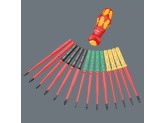 Набор насадок WERA Kraftform Kompakt Turbo i Imperial 1 VDE Tool Finder с 2 отвёртками-битодержателями, 16 пр. 006641
