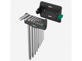 Набор Г-образных ключей Wera WE-022102 950/9 Hex-Plus 8, метрический, хромированный, 9 предметов