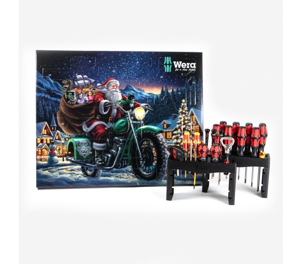 Рождественский календарь Wera Advent 2025 16 VE 1, набор отвёрток, 28 пр.