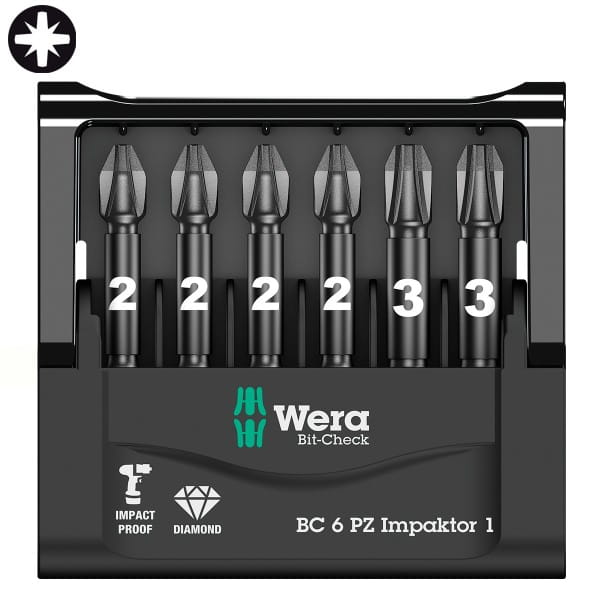 Набор WERA Mini-Check 6 PZ Impaktor 057692