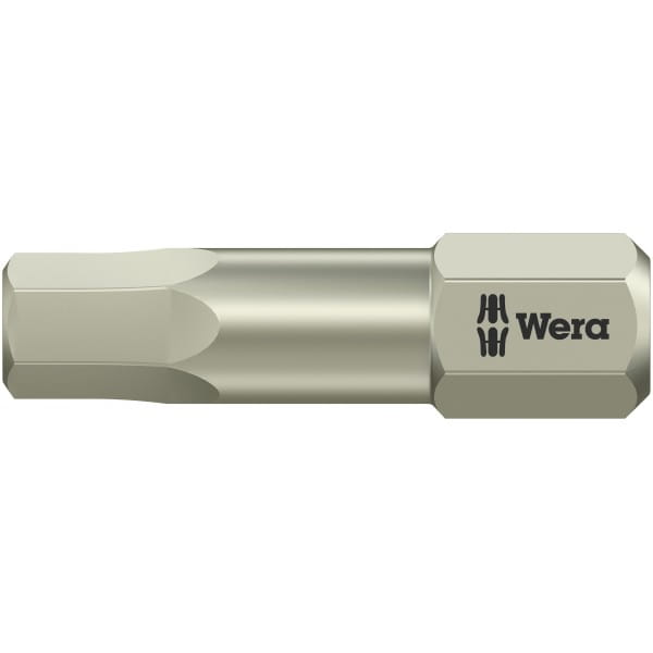 Бита WERA 3840/1 TS шестигранник 1/8"/25 мм, нержавеющая сталь 071062