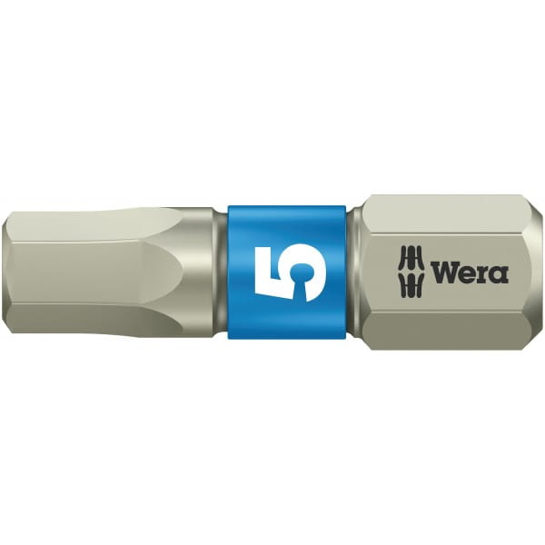 Бита WERA 3840/1 TS шестигранник 5/25 мм, нержавеющая сталь 071075