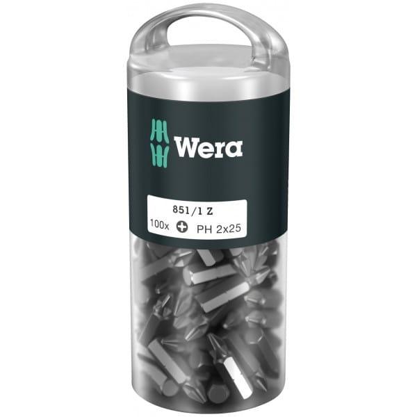 Биты WERA 851/1 Z DIY 100 x PH 2 072441