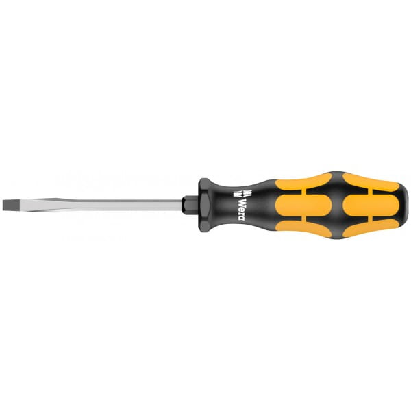 Отвертка-долото шлицевая WERA Kraftform Plus 932 AS, 0.8 x 4.5 x 100 мм, 018300