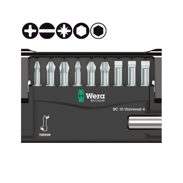Набор WERA Bit-Check 10 Universal 4 056159