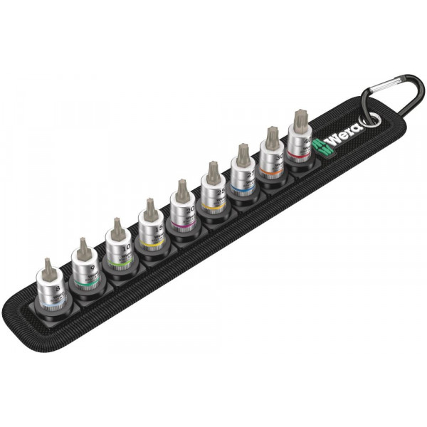 Набор головок торцевых WERA 1x Belt A 3 TORX HF Zyklop с вставкой-битой 1/4