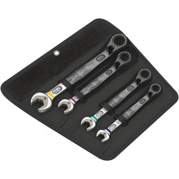 Набор ключей гаечных комбинированных WERA 6001 Joker Switch 4 Imperial Set 1 с реверсной трещоткой, 4 пр., 7/16-3/4