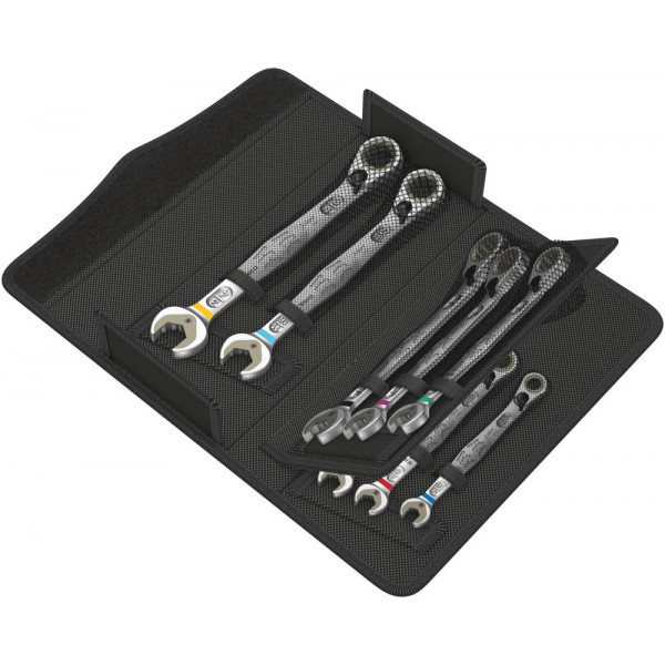 Набор ключей гаечных комбинированных WERA 6001 Joker Switch 8 Imperial Set 1 с реверсной трещоткой, 8 пр., 5/16