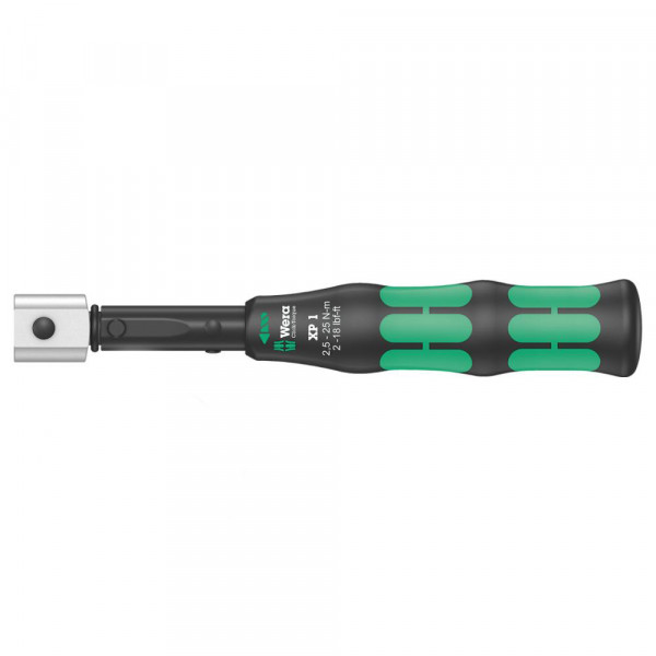 Ключ динамометрический WERA Click-Torque XP 1 предустановлен 2.5 Нм, для насадок 9x12 мм, 2.5-25 Нм, 217 мм 075670