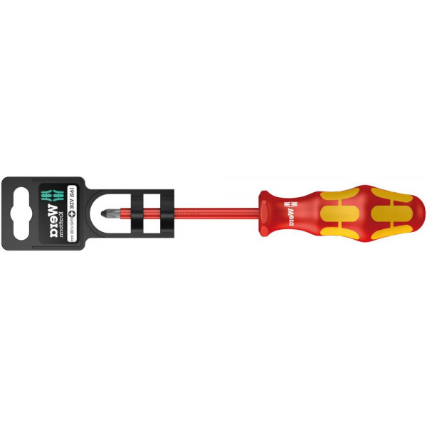 Отвёртка WERA 162 i PH VDE SB диэлектрическая крестовая, PH 1 x 80 мм 100011