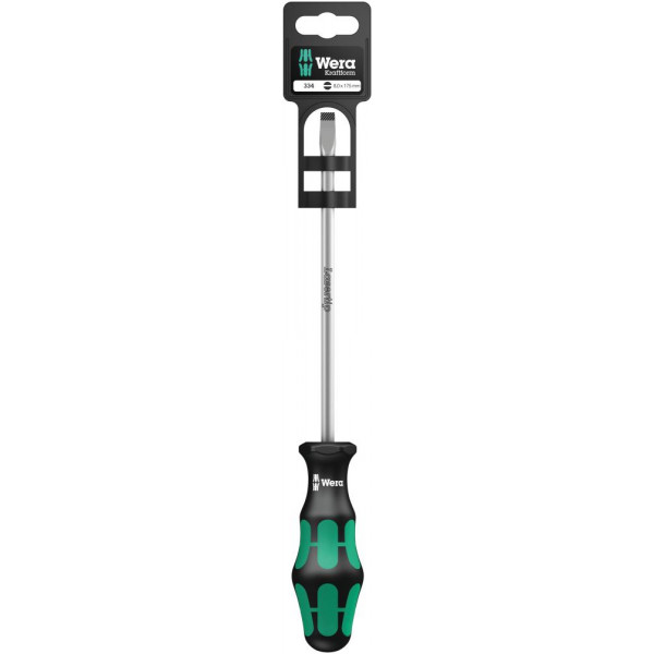Отвёртка WERA 334 SL SB шлицевая 1.2 x 8 x 175 мм 100031