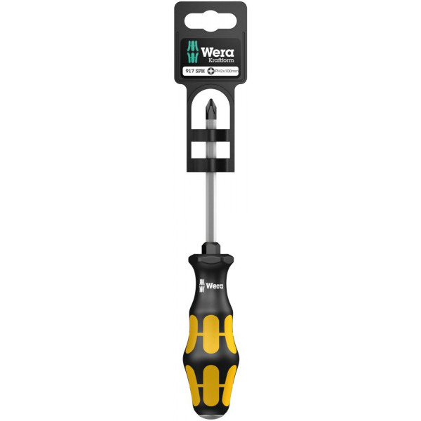 Отвёртка WERA 917 SPH SB силовая крестовая, PH 2 x 100 мм 100076