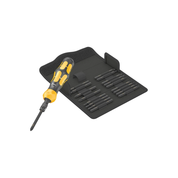 Набор бит ударных с винтовёртом ударным WERA Kraftform Kompakt 900 Imperial Set 1 в чехле, 19 пр. 018111