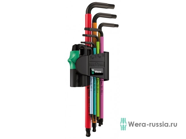 Набор Г-образных ключей, метрических WERA 950 SPKL/7B SM Multicolour Magnet BlackLaser 022534 WE-022534 - Г -образные ключи в наборе в фирменном магазине WERA