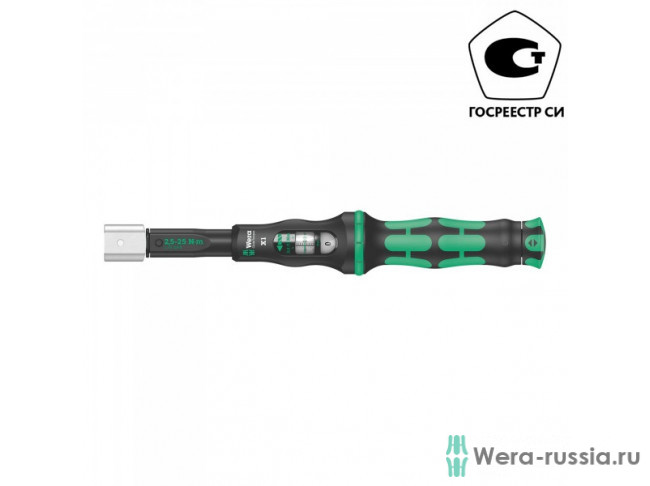 Click-Torque X 1 для сменных инструментов, 9x12 x 2.5-25 Nm WE-075651 в фирменном магазине Wera