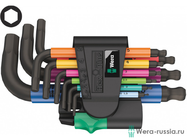 950/9 Hex-Plus Multicolour 2, BlackLaser, 133164 WE-133164 в фирменном магазине Wera